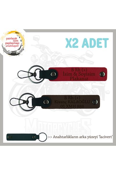 miawiki B Rh (+) Blood Group Written X2 Keychain Gift, Red-K Coffee-Lacquer, Special Name Plate for Speed Lovers