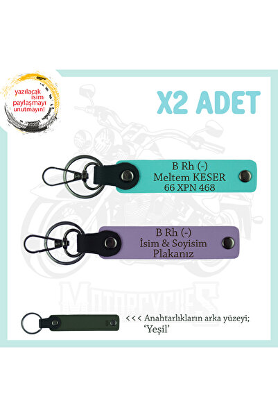 Miaju To Motorcycle Lovers, Name Plate and B Rh (-) Blood Group, Emergency X2...
