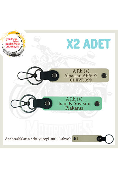 Miaju Personal X2 Keychain Set with Custom Name Plate for His/Her Very Loved ...