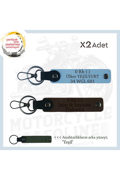 miawiki Safe Driving 2 Keychain, K Coffee-Blue-Ysl, for Biker Friends, Name Plate and 0 Rh (-) Blood Group