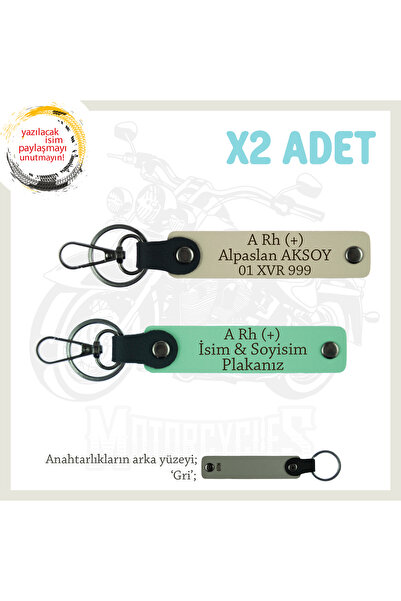 Miaju Personal X2 Keychain Set with Custom Name Plate for His/Her Very Loved ...