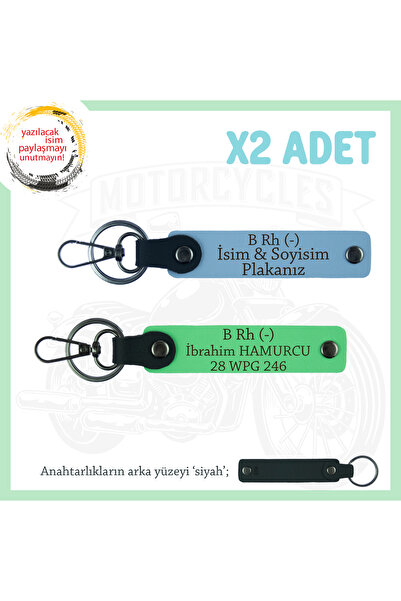 Miaju To Biker Friends, with Name Plate and B Rh (-) Blood Group, Keychain wi...
