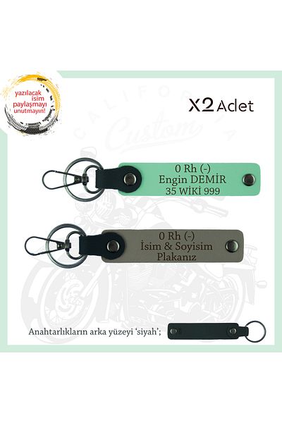 miawiki Gift X2 Keychain, Ash Gray-Green-Syh, Name Plate for Speed Lovers 0 Rh (-) Blood Group Written