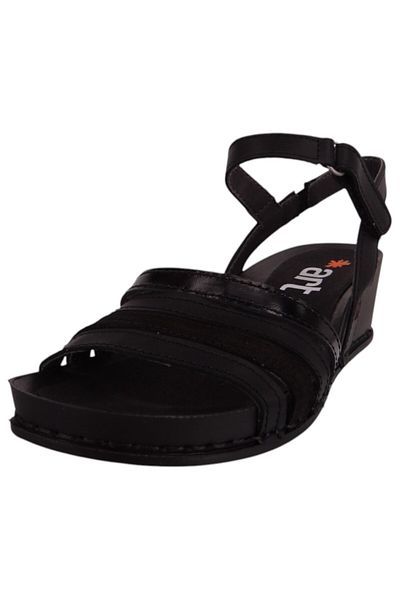 ART Damen Komfort Sandalen I Imagine Keil 1943 Schwarz Black Leder