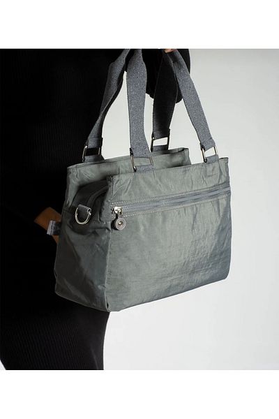 DUOMİNO Duomino Clinker Multi-Pocket Αδιάβροχη γκρι τσάντα ώμου / τσάντα ώμου