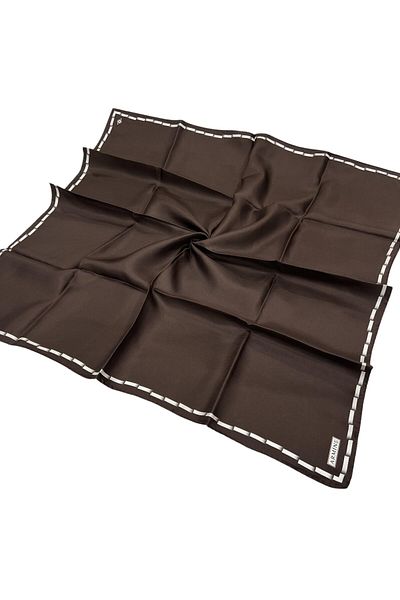 Armine Μεταξωτό κασκόλ 2024 Καλοκαίρι - 9165-80 Bitter Brown Twill