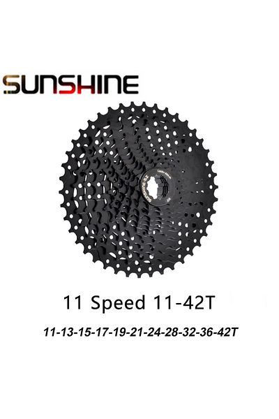 SUNSHINE-SZ 11s 11-42t Sunshine Black Cassette 8s 9s 10s 11s 12s Mtb Bike Road Bicycle Freewheel 11v 12v 42/46/5