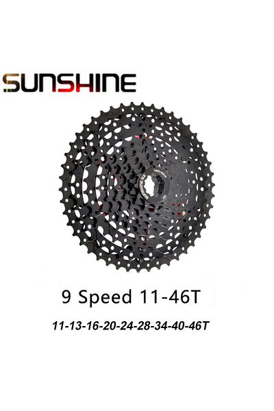 SUNSHINE-SZ 9s 11-46t Sunshine Black Cassette 8s 9s 10s 11s 12s Mtb Bike Road Bicycle Freewheel 11v 12v 42/46/50