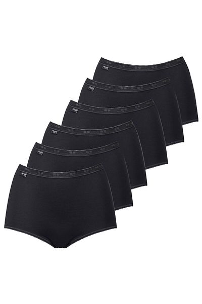 SLOGGI Damen Slip Maxi, 6er Pack - Basic+, einfarbig