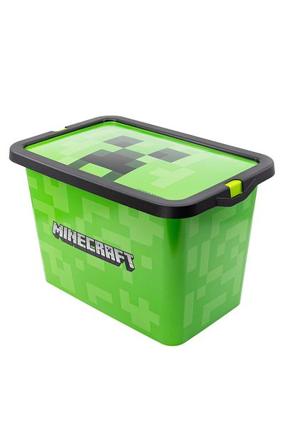 MINECRAFT Toy storage box, 28.7x18.5x19.2 cm, 7 l, Green, Minecraft
