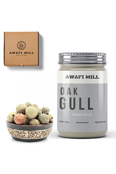 AWAFI MILL صمغ البلوط | دبابير الصمغ - زجاجة ١٠٠ غرام / ٣٫٥ أونصة