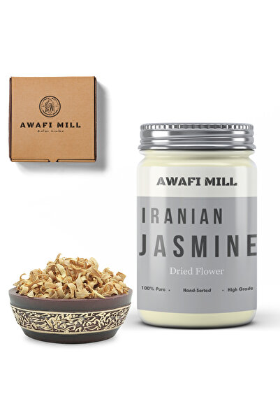 AWAFI MILL زهرة الياسمين الإيراني | ياسمين فارسي - زجاجة ١٠٠ غرام / ٣.٥ أونصة