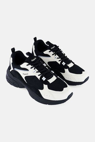 Algspar Women Lace Up Outdoor Shoes, Black