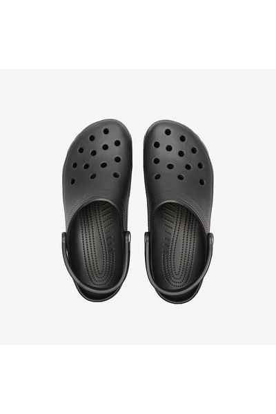 Crocs Унисекс чехли с лого на марката, удобни за ежедневна употреба, черни, 10001-001