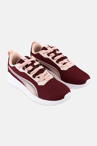 Puma Women Lace Up Running Shoes, Maroon