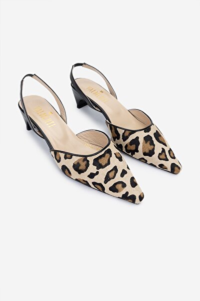 Valmenti Дамски обувки с висок ток и леопардов принт