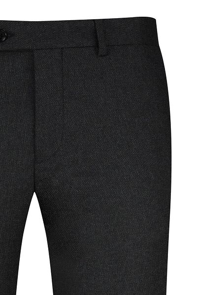 Hatemoğlu Anthracite Regular Fit Fabric Trousers with Side Pockets