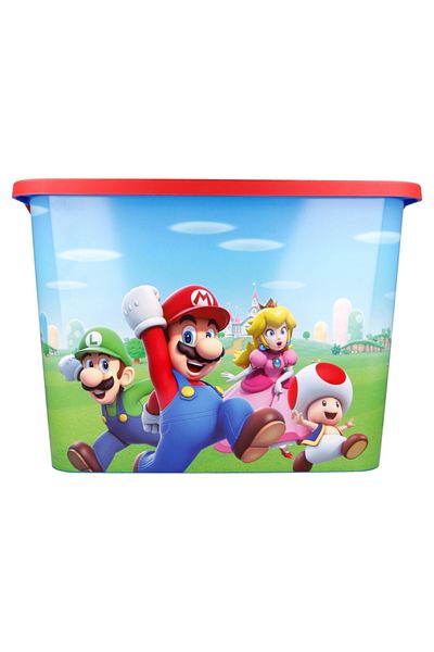 Disney Toy storage box, 27x38.7x28.7 cm, 23 l, Blue, Super Mario