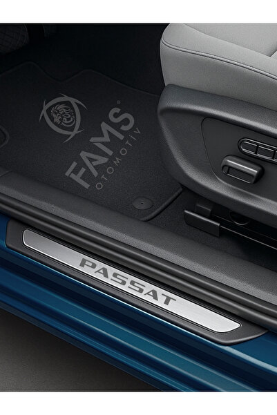 FAMS OTO AKSESUAR VW Passat Krom Kapı Eşiği 4 Parça Paslanmaz Çelik ABS Çerçeve