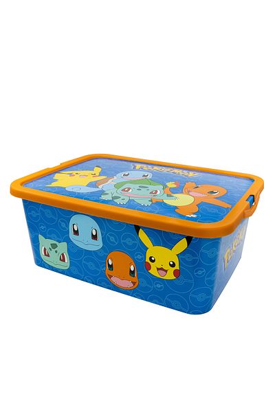 Pokemon Toy storage box, 15x38.7x28.7 cm, 13 liters, Blue, Pokemon Rock