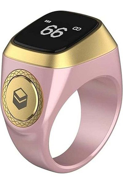 iqibla 18mm Zikr Ring Smart Ring with Vibration Reminder Tasbih Counter and Bluetooth Connection for