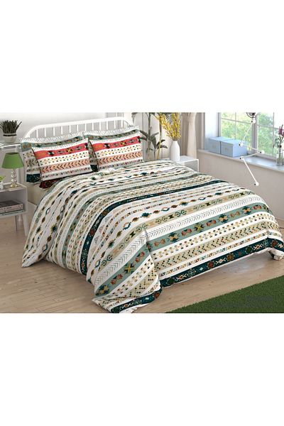 Sinada Double Duvet Cover Set 100% Cotton 62 Wire Fabric (12-27331)