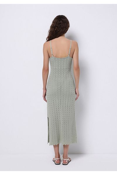 Colin's Slim Fit Straight Women's Green Strap Dress