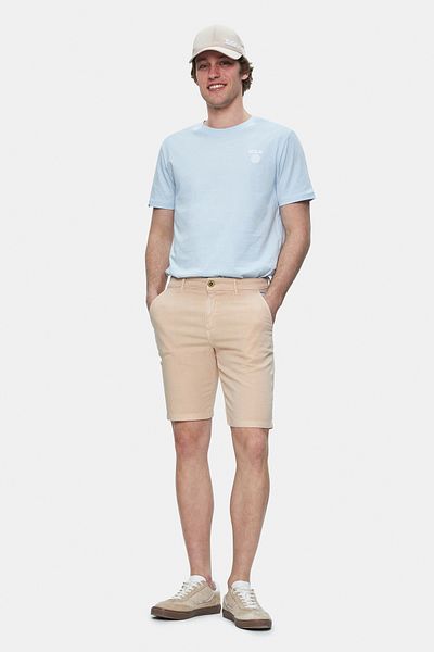 UCLA Pantaloni scurți pentru bărbați VALOR Camel Gabardine Brodate Standard Fit