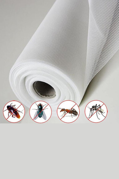 Beatitude Pencere Sinekliği 130x150 Cm Çift Taraflı Bantlı Sinek Önleyici Kovucu Tül Perde Kapı Sinekliği Teli