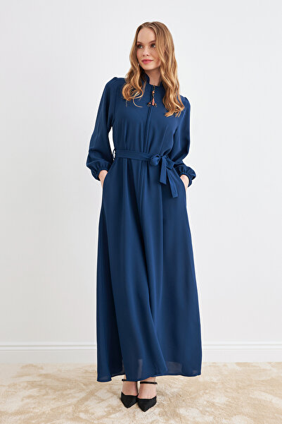 VAVİNOR Kuşaklı Ferace - İndigo