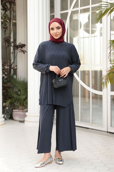 LOCCO Women's Fluffy Fabric Suit Anthracite