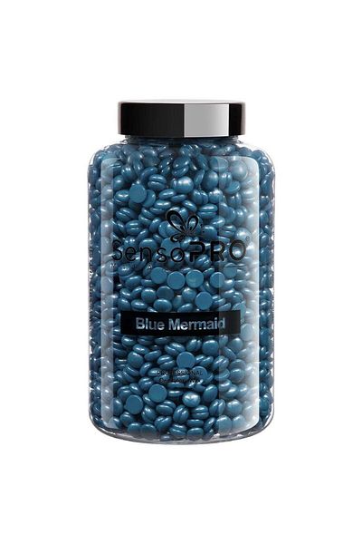 SensoPRO Milano Blue Mermaid Professional Elastic Hair Removal Wax, 400g