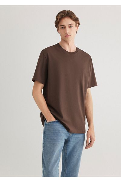Mavi Καφέ Basic T-Shirt Loose Fit / Loose Relaxed Fit 066249 -88067