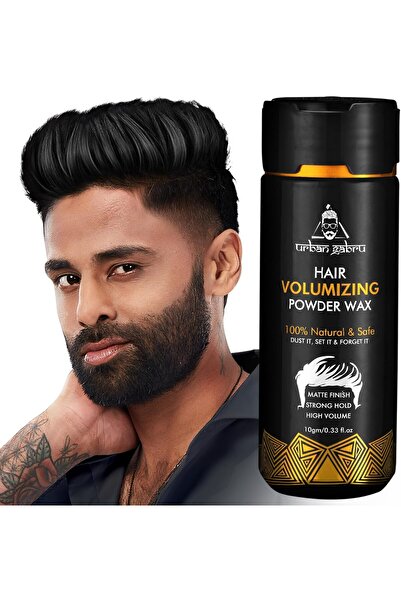 UrbanGabru بودرة شمعية لتكثيف الشعر، تثبيت قوي | لمسة نهائية غير لامعة، 10 غرام