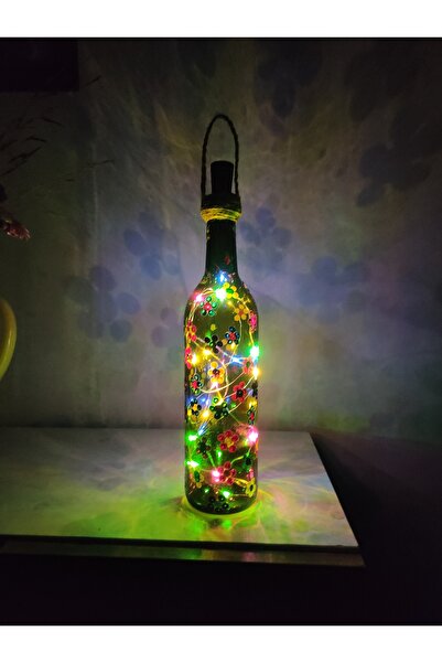 Hobby Dizayn Decorative Glass Bottle Sconce Lighting Handmade Fairy Led
