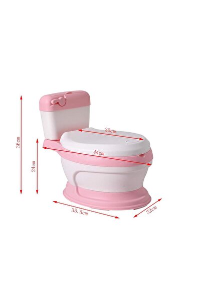 Yelajoy Potty Training Toilet Seat,with Soft Seat and Splash Guard,Simulation Children's Toilet,Pink