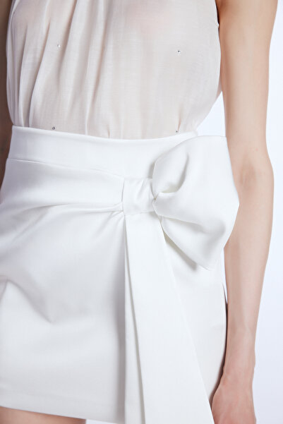 adL Mert Aslan Fiyonk Detaylı Mini Etek