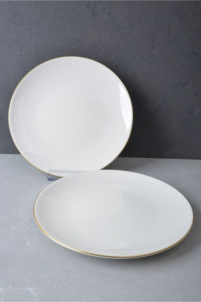 Heda Porselen Dream gold gilding 2 piece cake plate