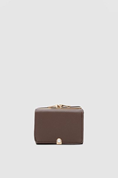 Shule Bags Daisy Brown Pearl Scholarship Wallet
