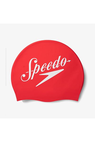 SPEEDO Au Red/White Slogan Prt Cap