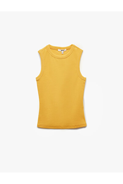 Koton Slim Fit Cotton Crew Neck Tank Top