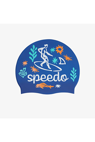 SPEEDO Παιδικό Τυπωμένο Σκουφάκι Κολύμβησης Σιλικόνης Ενιαίο Μέγεθος