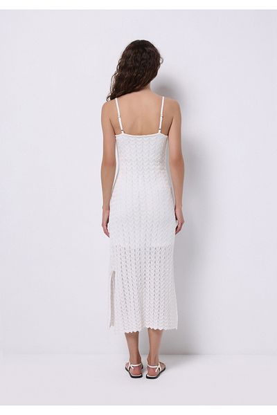 Colin's Slim Fit Straight Women's White Strap Dress