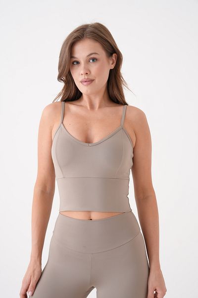 EndFlower Sports Bustier High Waist Detailed Strappy Crop