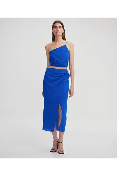 İpekyol Blouse with Asymmetrical Sleeve Rib