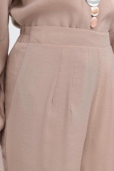 ALLDAY Modal Wide Leg Trousers with Side Zipper