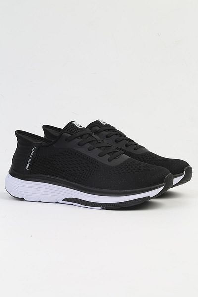 Pierre Cardin Imported Lace-Up Casual Sports Shoes Men's Sneaker Black White