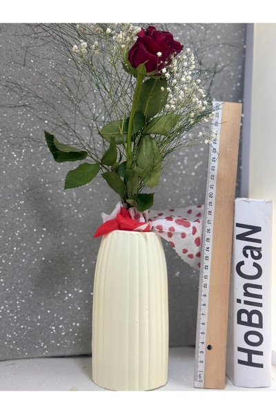 BLANJ Βάζο μεγάλου μεγέθους σε σκανδιναβικό στυλ Βάζο με ρίγες σε σκανδιναβικό στυλ