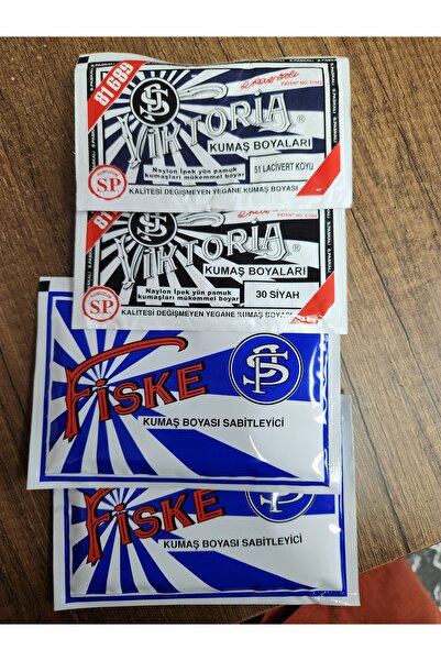 FİSKE KUMAŞ BOYASI VE SABİTLEYİCİ-KOYU LACİVERT-SİYAH