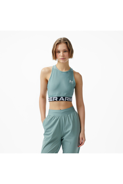 Under Armour HeatGear Rib Kadın Yeşil Bra